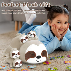 TOYSYM sloth plush baby 2 designed for soft hugs and soothing naps.