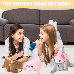 TOYSYM weighted elephant travel companion travels easily for on the go relaxation