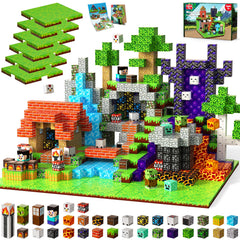 ToyUnited 150-piece magnetic blocks with base plates for creative STEM play.