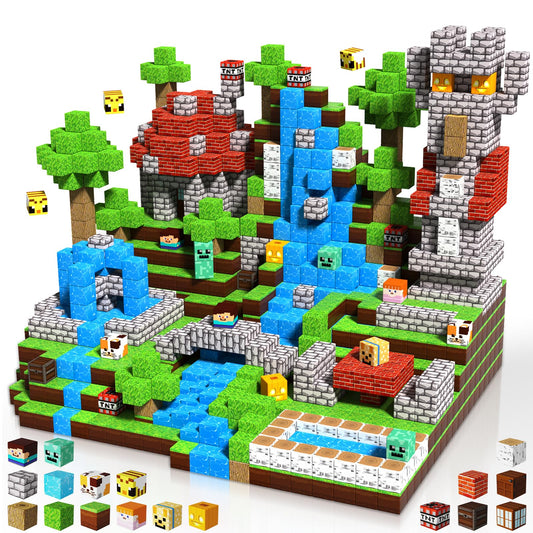 ToyUnited 150pcs magnetic blocks set highlighting vibrant colors for creative construction