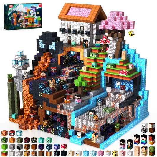 ToyUnited 300pcs magnetic blocks set for open-ended building and creative play.