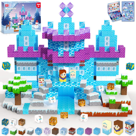 ToyUnited Magnetic Blocks front view, showcasing durable, non-toxic construction for safe imaginative play.