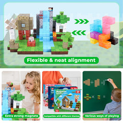 ToyUnited Magnetic Blocks idea booklet with stories and patterns for guidance