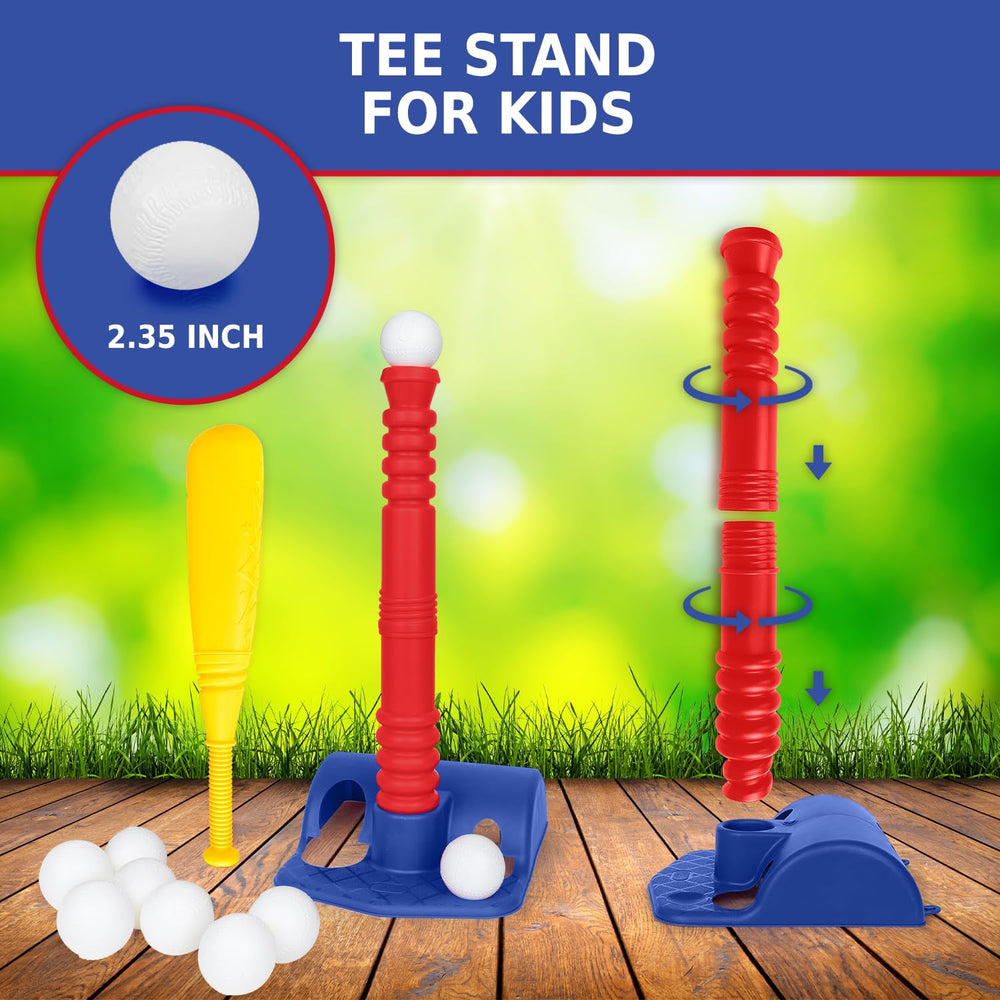 ToyVelt TBall play in compact form suits homes and yards.