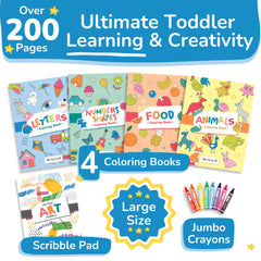 TOYVENTIVE educational coloring pages pack boosts early literacy skills