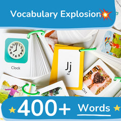 TOYVENTIVE gift-ready flash cards ideal for 1–3 year olds' vocabulary growth.