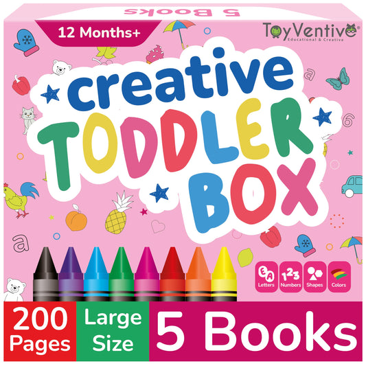 Toyventive coloring books set encourages creative exploration for toddlers