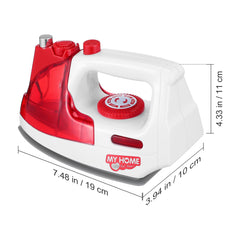 Toyvian Brain Mini Electric Iron colorful design attracts imagination during play