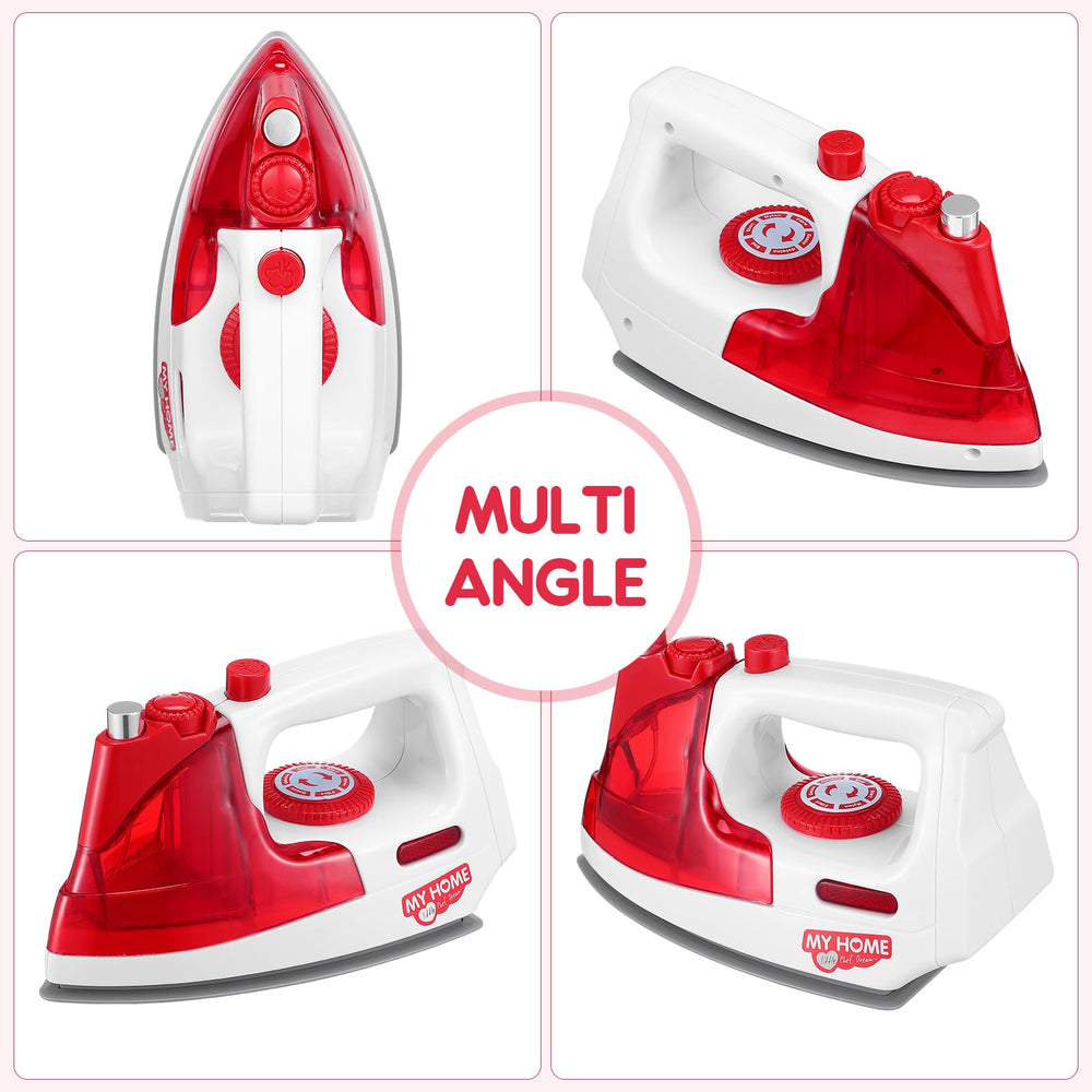 Toyvian Brain Mini Electric Iron side handle demonstrates ergonomic grip