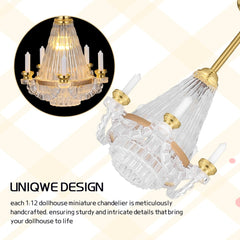 Toyvian decorative light for dollhouse ceilings and rooms