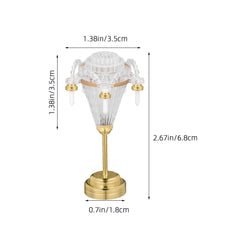 Toyvian handmade candle light for dollhouse adds retro charm