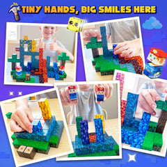 Toyvimo blocks with gem accents inspiring creative exploration