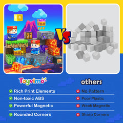 Toyvimo kids assembling blocks improves spatial awareness and fine motor skills.