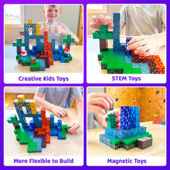 Toyvimo STEM learning blocks boost spatial awareness through hands-on building play.