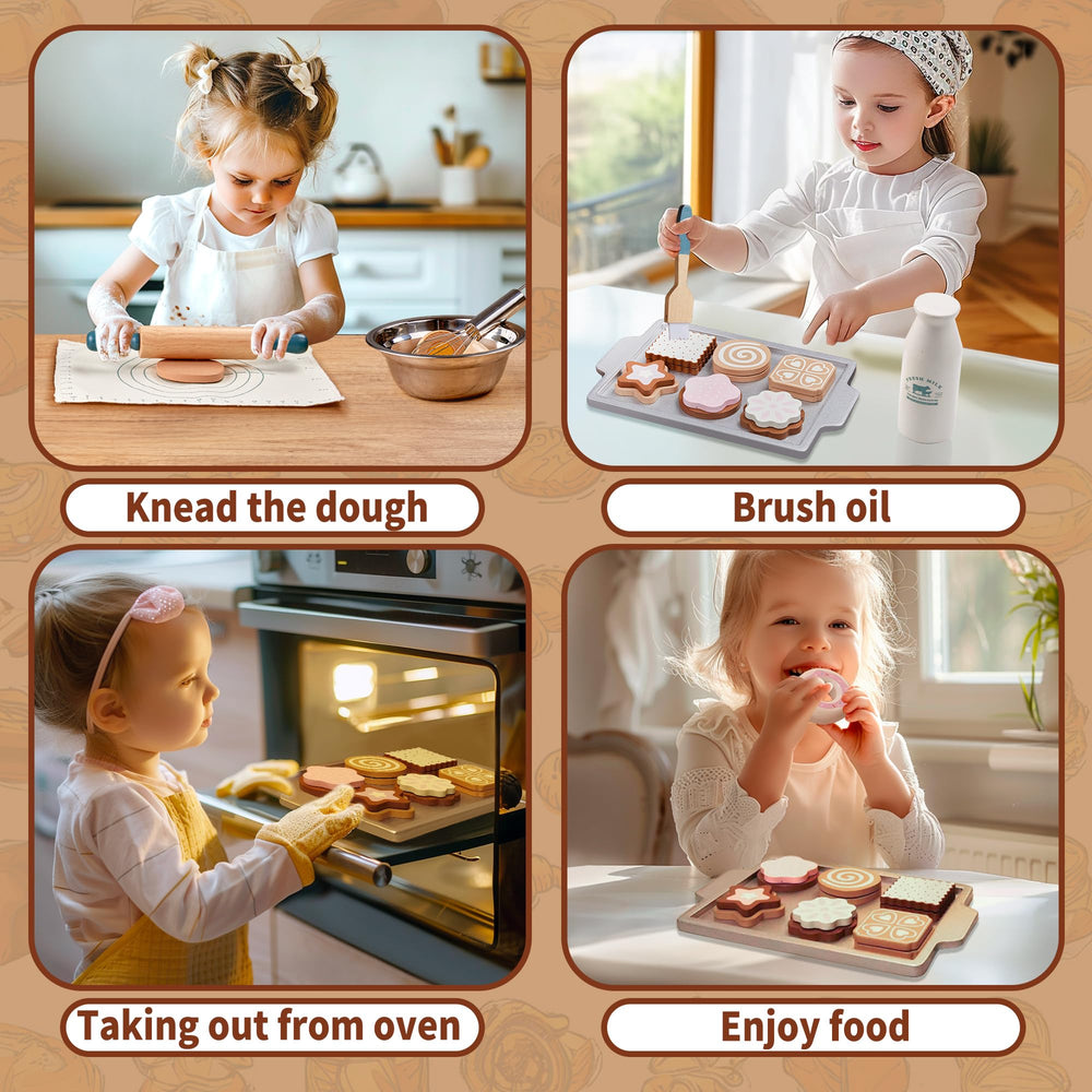 Toywoo safe natural wood with non-toxic paints for kid-friendly durability.