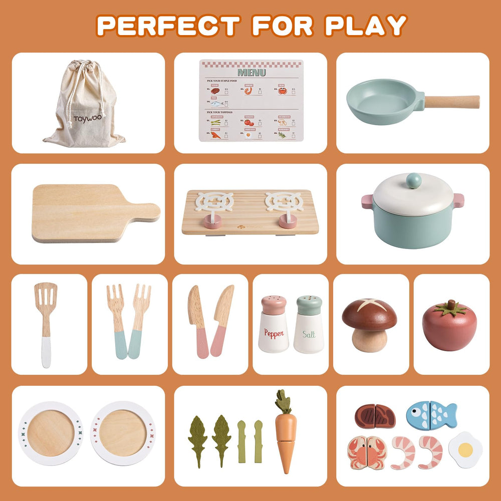 Toywoo wooden gift-ready set makes a delightful present for budding chefs.