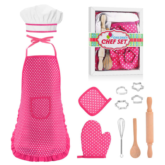 Toyze chef costume set with apron and hat for imaginative play