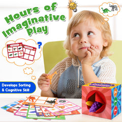 Toyze Montessori sensory toys mystery box adds surprise element to keep kids engaged.