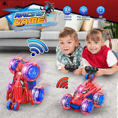 Toyze remote car 360 flip action adds excitement for indoor and outdoor races.