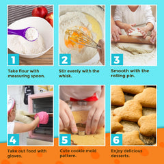 Toyze wooden spoon provides sturdy, kid-friendly stirring for young bakers.