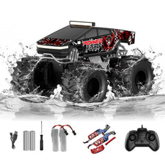 TOZDTO Amphibious RC Car front view, compact 1:18 scale for versatile play.