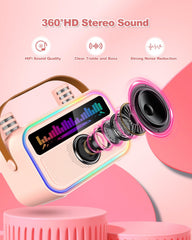 TOZDTO pink LED lights sync with music for vibrant parties.