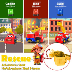 Tozkizm fire truck toy siren lights emphasize exciting, kid-friendly playtime