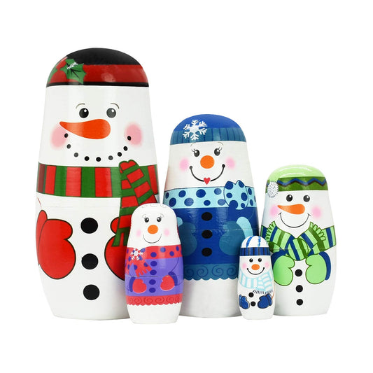 Tphon nesting dolls with bear pattern for playful stacking and decor