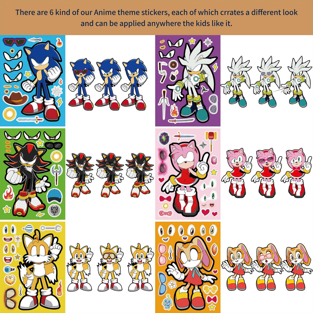 TQDGTOY Make-a-face character 2 sticker close-up, ideal for gift decorating.