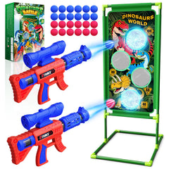 Tqeieu dinosaur shooting game set overview for active kids and family fun.