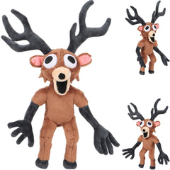 TQJOUJOU 99-Nights deer plush with expressive eyes for comforting hugs.