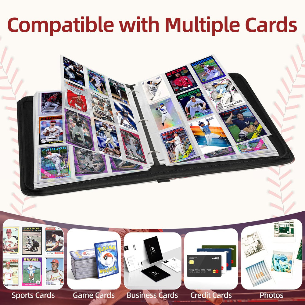 Traier 1080 Pockets binder capacity up to 1080 cards.