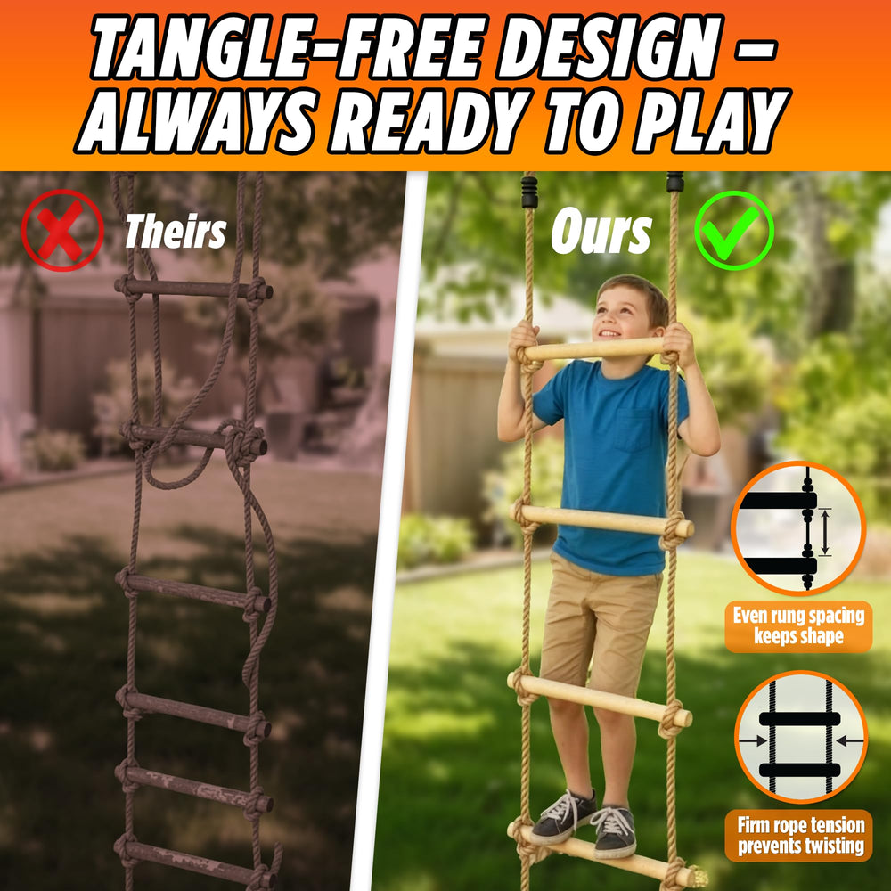 Trailblaze 6ft ladder in a playground, inviting active play and imagination