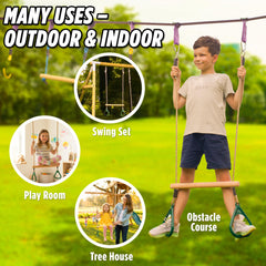 Trailblaze backyard adventure setup transforms any yard into a kid-friendly course.