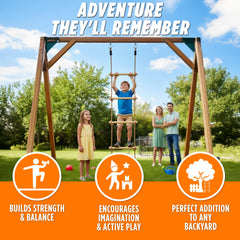 Trailblaze tangle-free design keeps rungs aligned for uninterrupted play