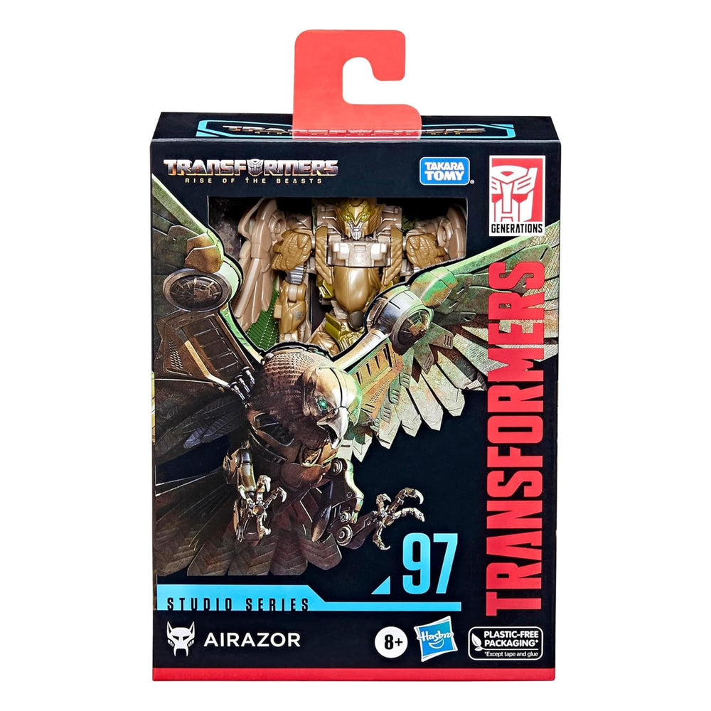 Airazor as peregrine falcon mode ready for flight-like poses.
