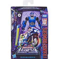 Transformers Arcee Energon blade accessories show dual-wielded action in both modes.