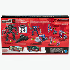 Transformers Arcee figure in deluxe scale for versatile display options.