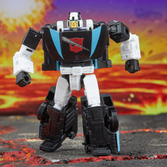 Armada Universe Wheeljack with sword accessory attached in robot mode for battle-ready flair.