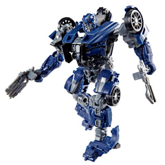 Transformers Barricade Studio Series figure in robot mode for dynamic display.