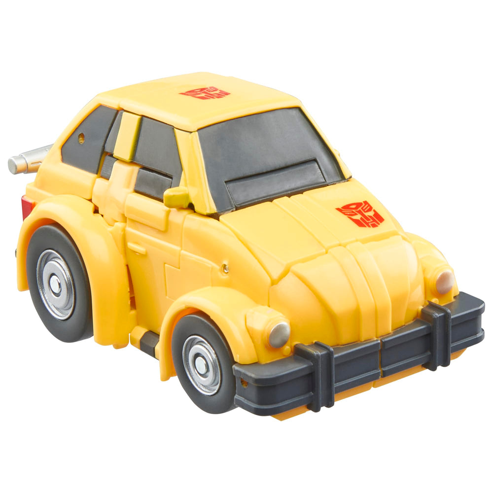 Transformers Bumblebee Studio Series Deluxe articulated joints enable dynamic action poses.