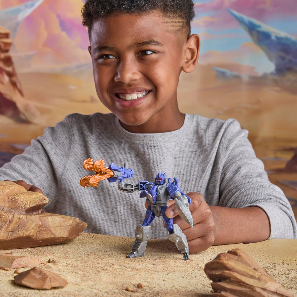 Transformers CYBERWORLD Galvatron flame blaster on dragon mode boosts action