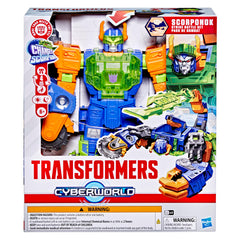 Transformers CYBERWORLD Scorponok scorpion playset displayed for epic battles.