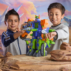 Transformers CYBERWORLD Scorponok lights illuminate chest with battle sounds.