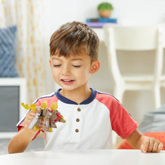 Transformers Dinobot Adventures 3-pack display encourages collection and team play.