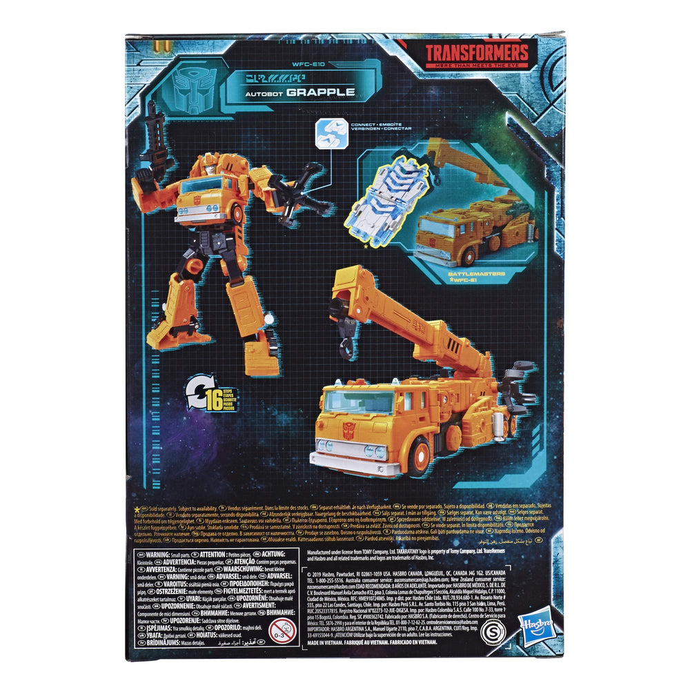 Transformers Grapple robot figure poses for imaginative play and display