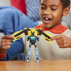 Transformers EarthSpark combined Mo Malto bot for collaborative storytelling