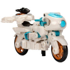Terran Thrash in motorcycle mode with rolling wheels for action.