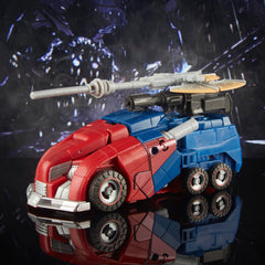 Transformers Gamer Edition Optimus Prime articulation highlights poseability for action-ready display.