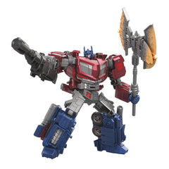Transformers Gamer Edition Optimus Prime in robot mode ready for display and posing.